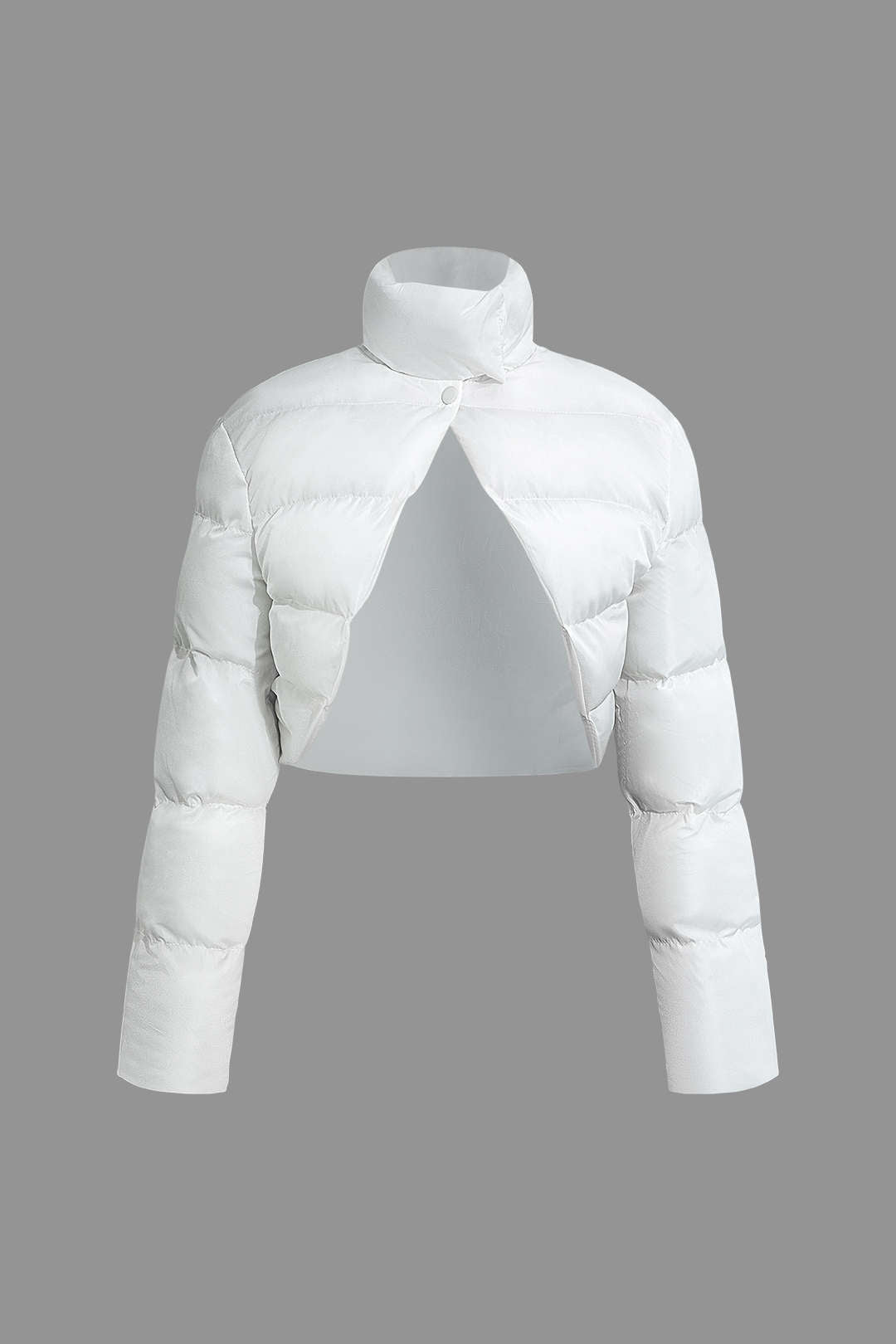 KORIN | CROPPED PUFFER JACKET WHITE