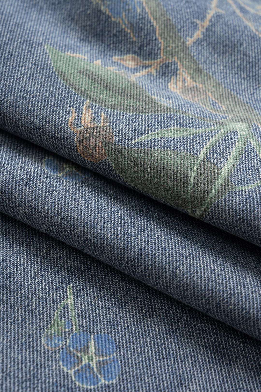 ÉLIORA | FLORAL DENIM TROUSERS