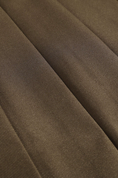 ARIA | PLEATED MINI SKIRT BROWN