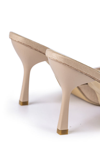 AURORA CRYSTAL MULES BEIGE