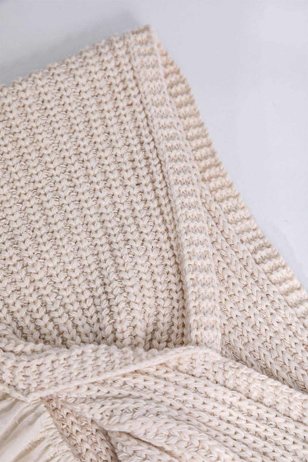 MARINA | CROCHET & EYELET TOP BEIGE