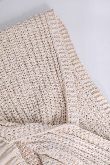 MARINA | CROCHET & EYELET TOP BEIGE