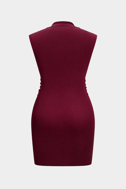 VALERIA | CHIC BUTTONED KNIT DRESS