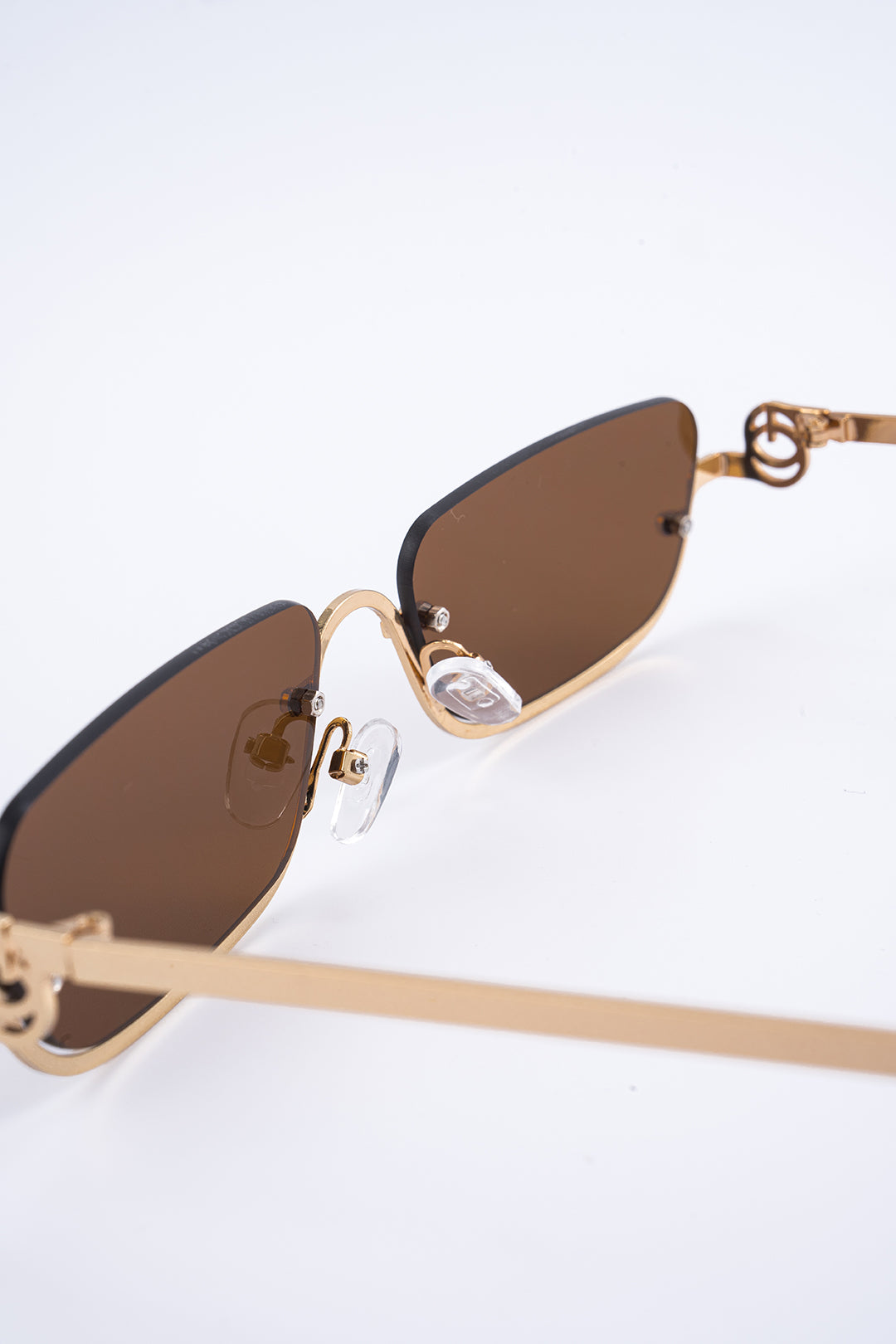 MARLOWE | RECTANGULAR SUNGLASSES LIGHT BROWN ONE SIZE