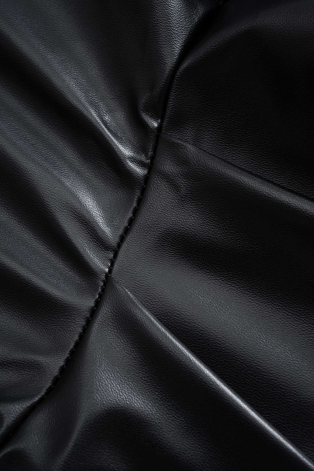 NOCTURNE | ASYMMETRIC LEATHER TOP