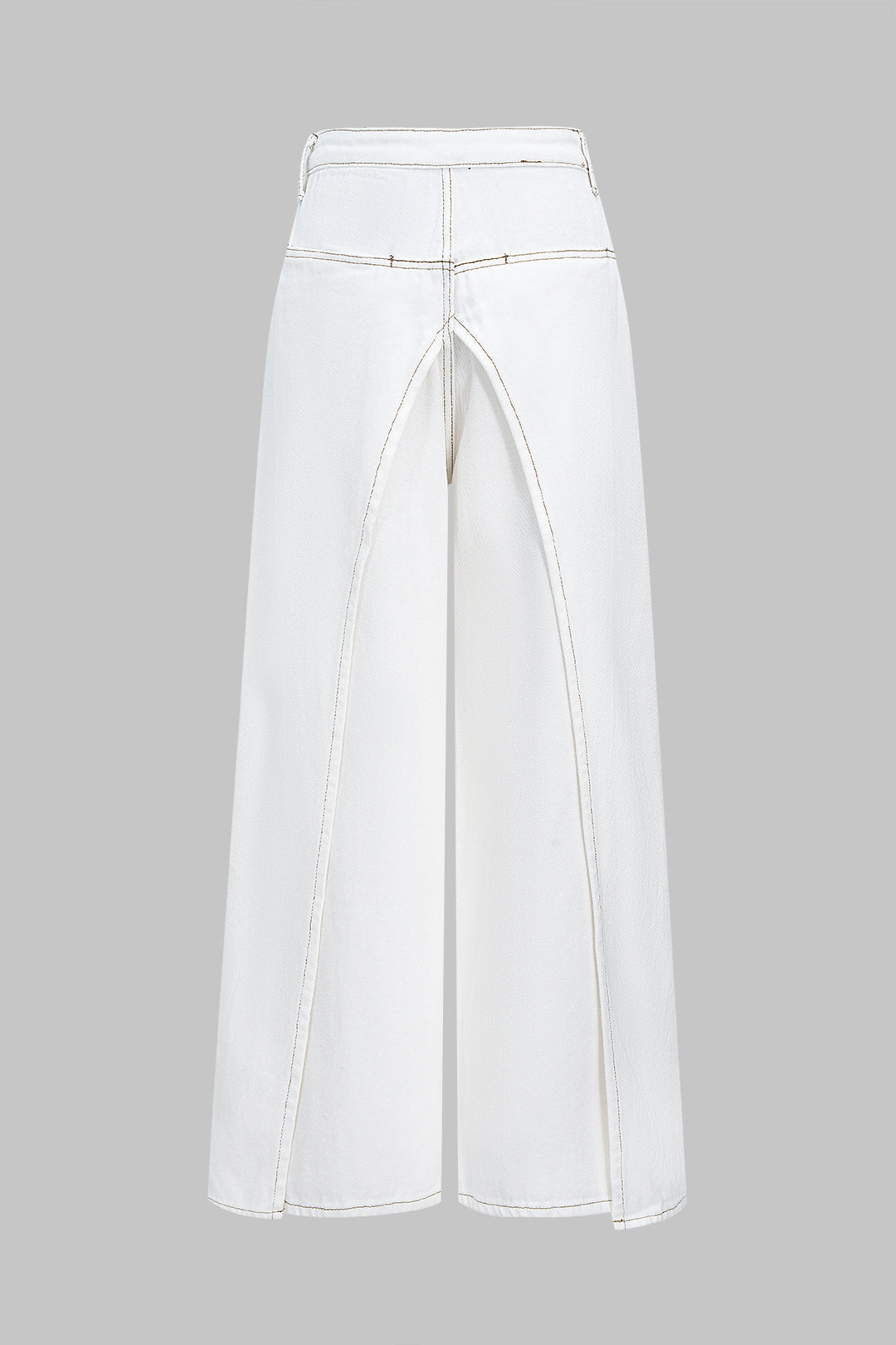 Denim Wide Leg Jeans WHITE