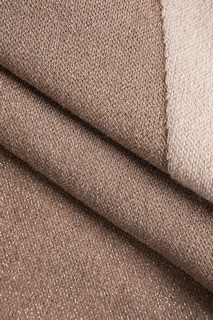 SELENE | CONTRAST PANEL MIDI DRESS