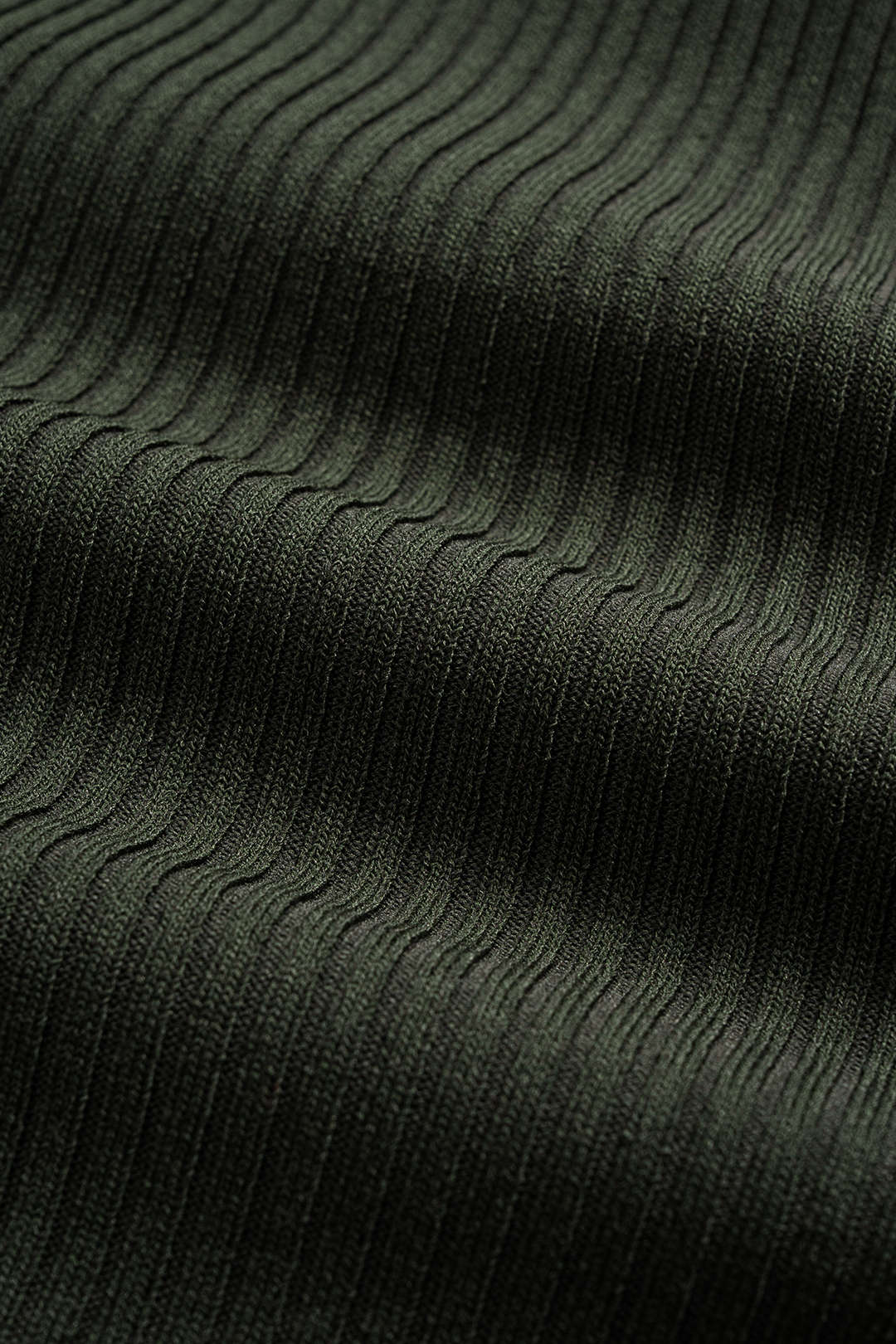 ELARA | KNIT POLO TOP GREEN