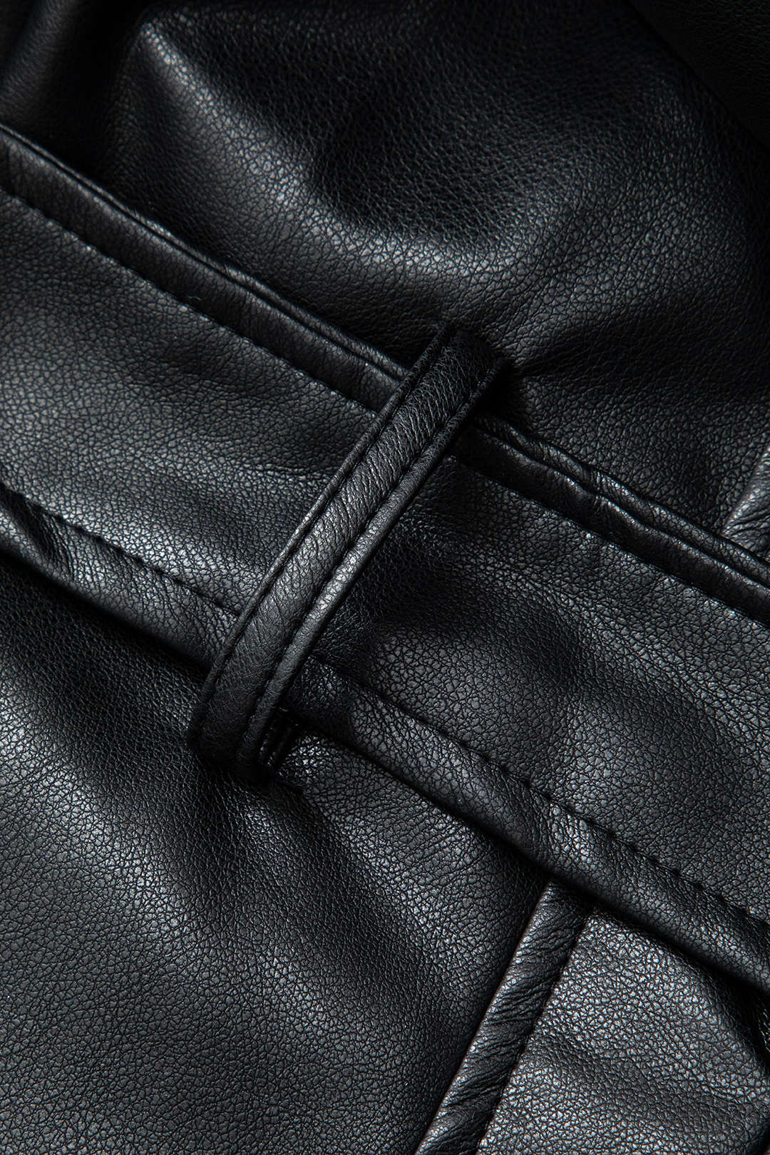 RAVEN | VEGAN LEATHER TRENCH COAT BLACK