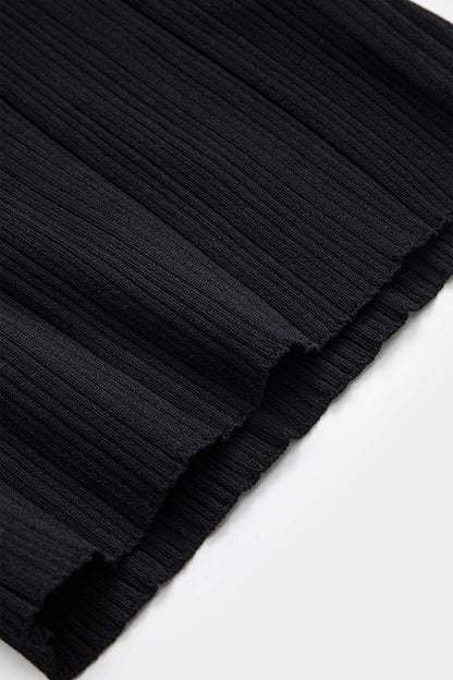 NOIRIS | RIBBED HALTER KNIT TOP