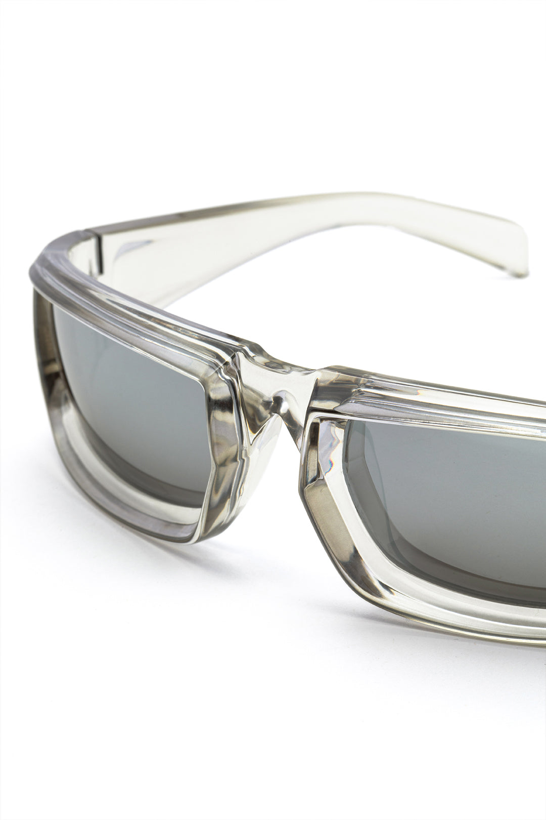 Square Frame Tinted Sunglasses SILVER ONE SIZE