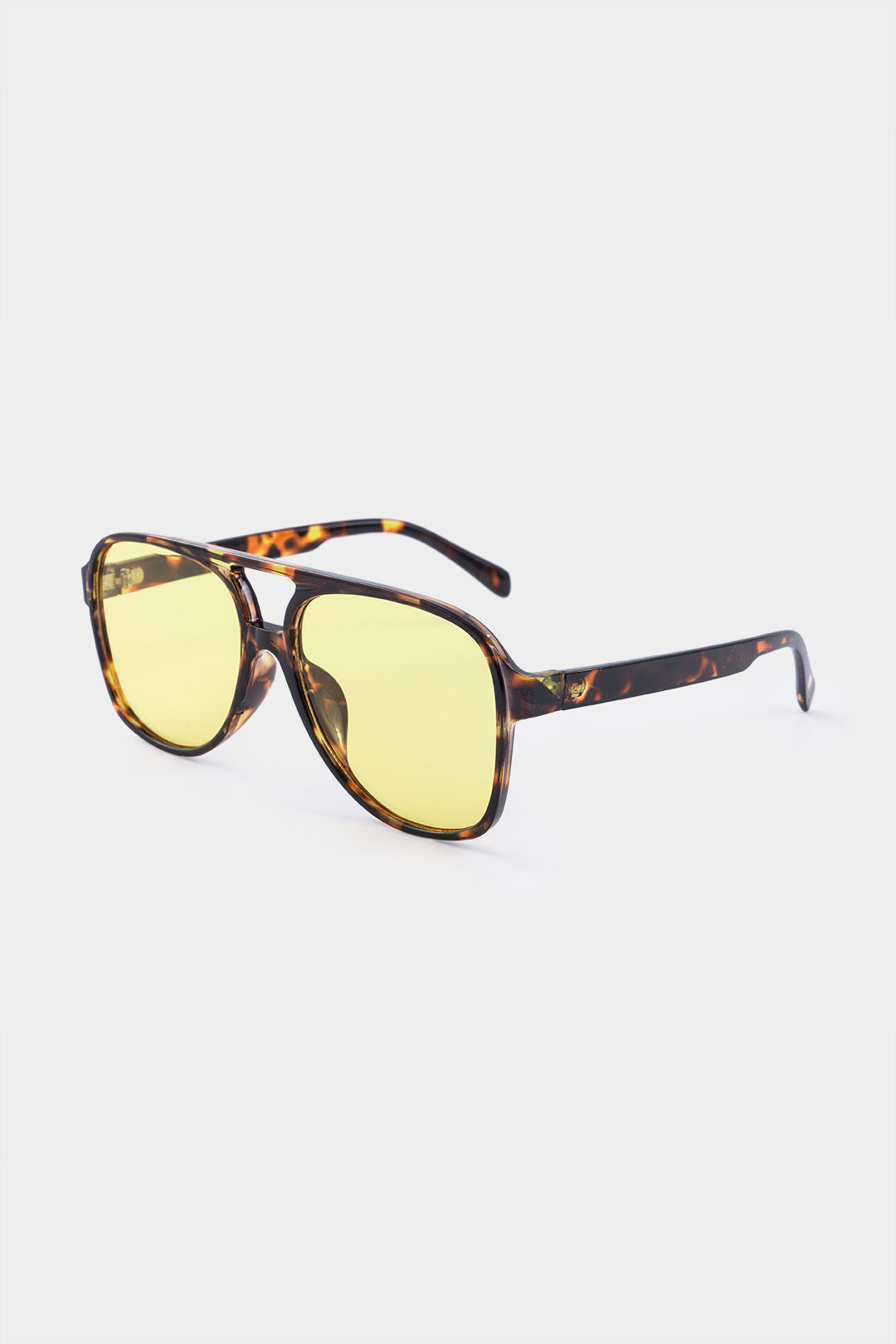 AMBER | AVIATOR SUNGLASSES BROWN ONE SIZE