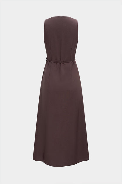 CASSANDRA | BUTTONED MIDI DRESS