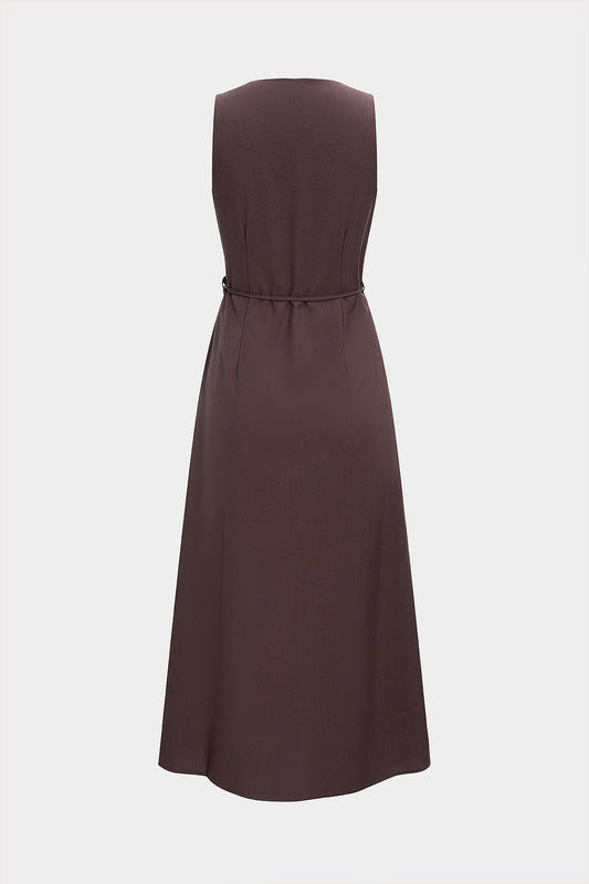 CASSANDRA | BUTTONED MIDI DRESS