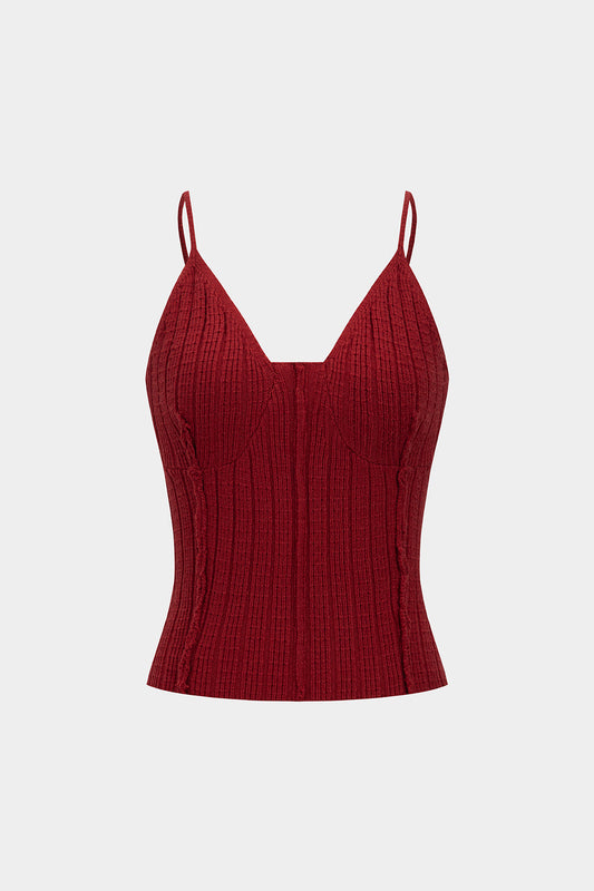 VERONA | RIBBED KNIT CORSET TOP