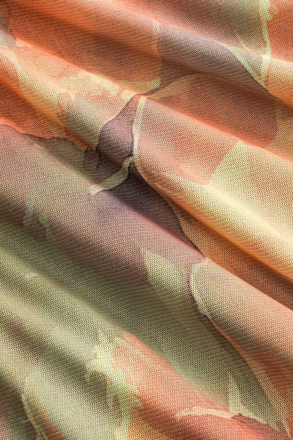 LUNARIA | LACE UP SLIP DRESS ORANGE