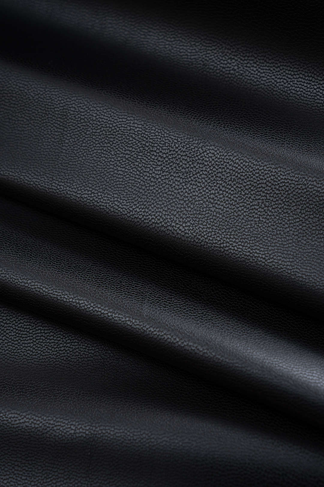 SERENA | BELTED FAUX LEATHER COAT BLACK