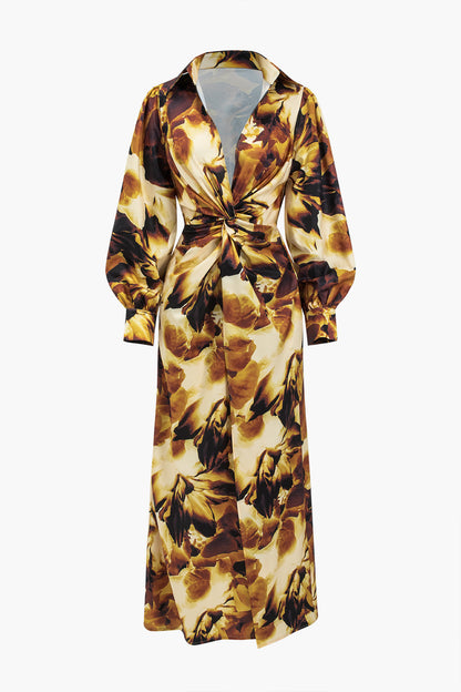 VALERIA | FLORAL TWIST MAXI DRESS
