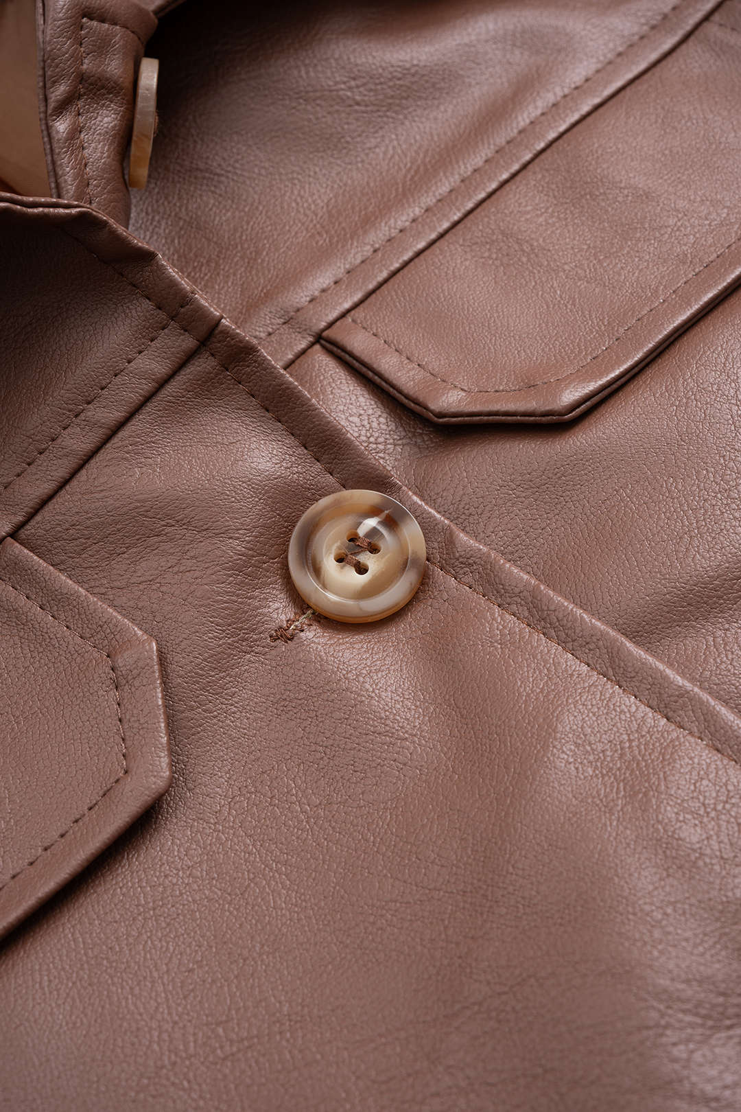 SIENA | BELTED FAUX LEATHER JACKET
