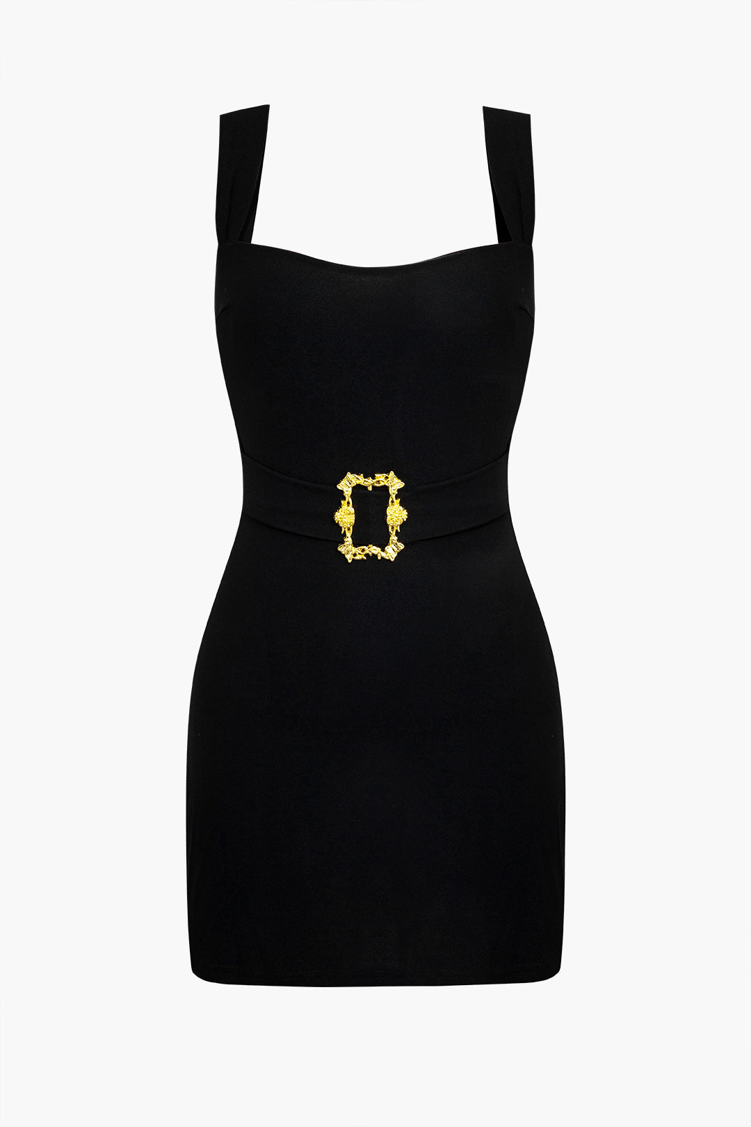 CATALINA | GOLD BUCKLE MINI DRESS