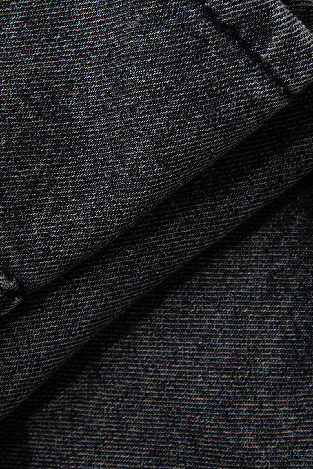 Graffiti Flap Pocket Denim Mini Skirt DIM GRAY