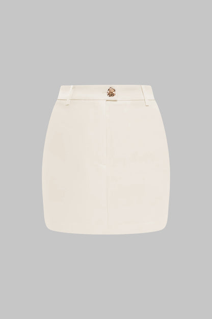 CELESTE | IVORY MINI SKIRT