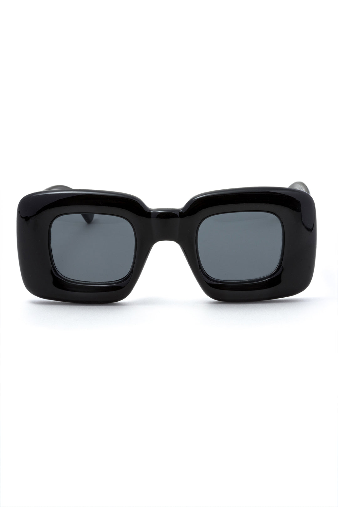 Inflated Square Frame Sunglasses BLACK ONE SIZE