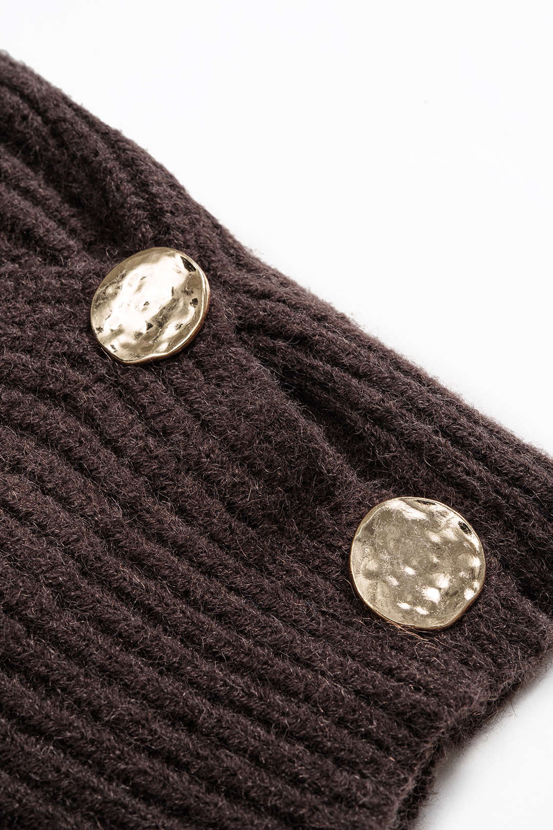 MIREIA | KNIT WRAP CARDIGAN BROWN