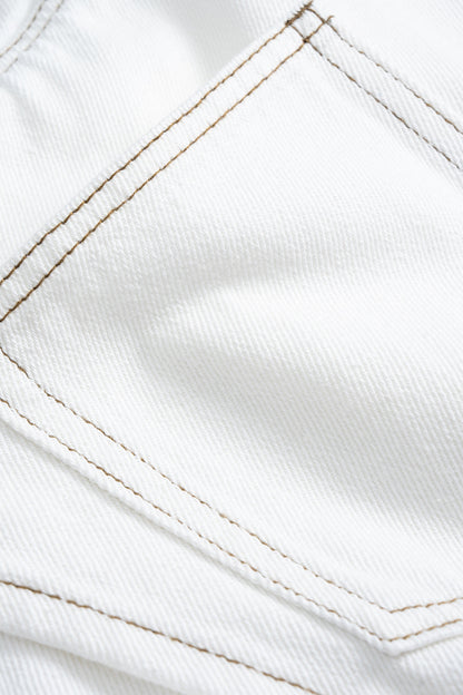 Denim Wide Leg Jeans WHITE