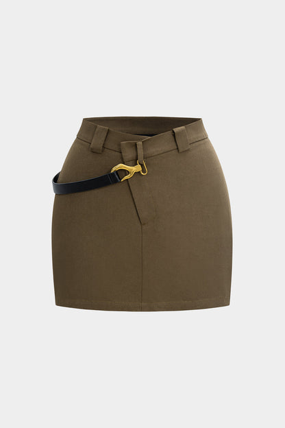 CAMILA | UTILITY BELTED MINI SKIRT