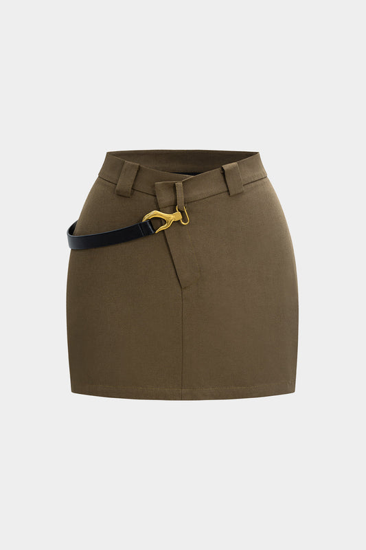 CAMILA | UTILITY BELTED MINI SKIRT