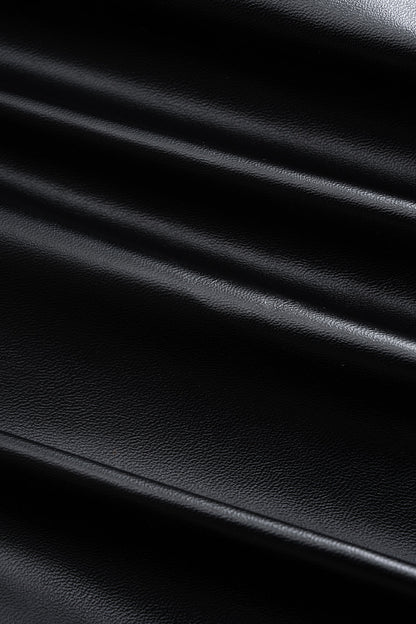 NOCTURNE | ASYMMETRIC LEATHER TOP