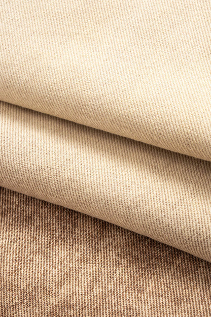 Denim Ripped Washed Wide Leg Pocket Barrel Jeans KHAKI