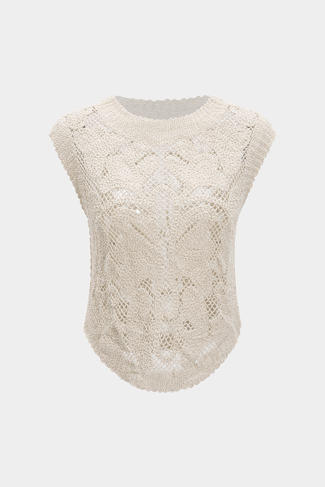 ALMA | CROCHET SLEEVELESS TOP IVORY