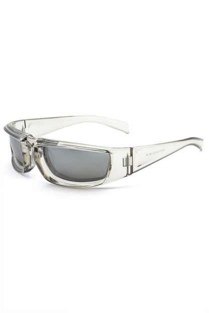 Square Frame Tinted Sunglasses SILVER ONE SIZE