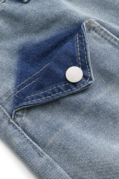 NERIA | UTILITY DENIM SHORTS