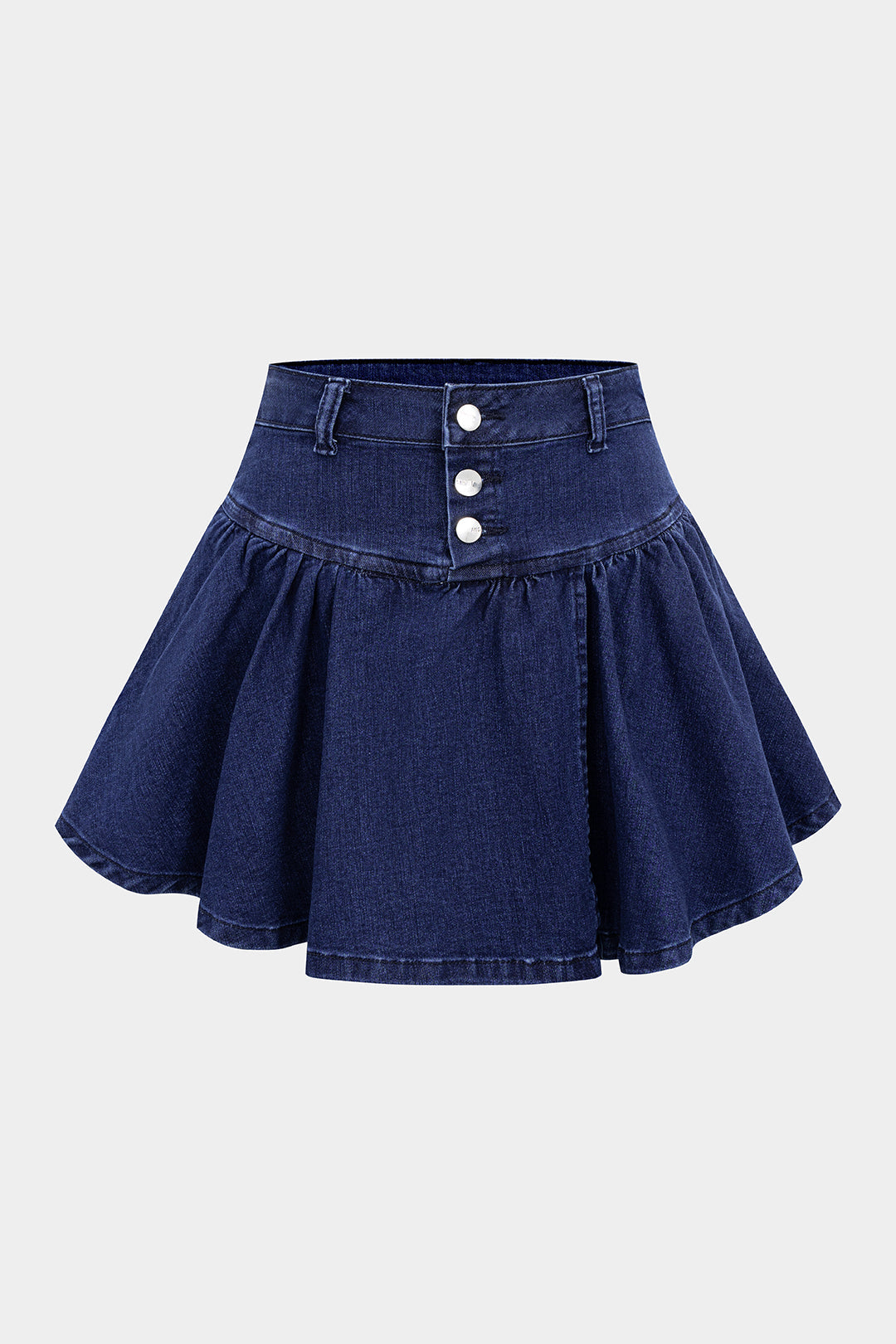 AZURA | DENIM FLARE MINI SKIRT