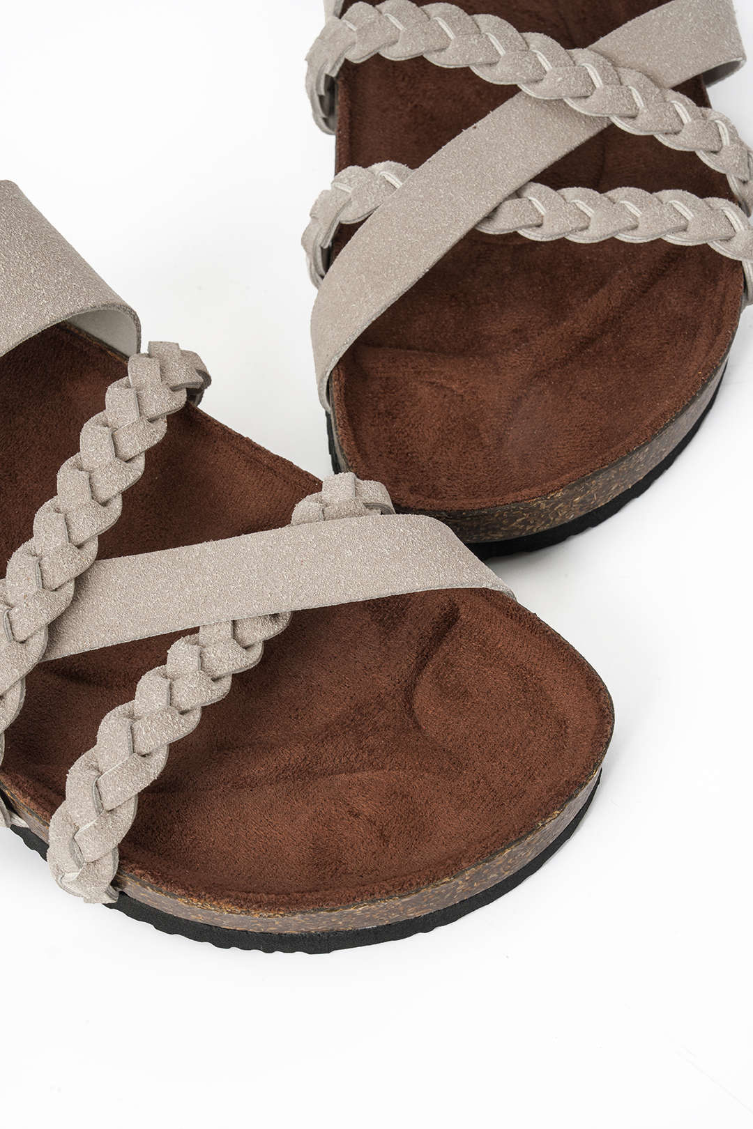ISLA BRAIDED SANDALS BEIGE