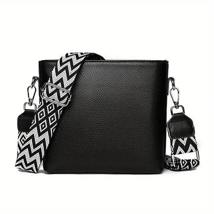 TALIA | STRIPED BAG BLACK