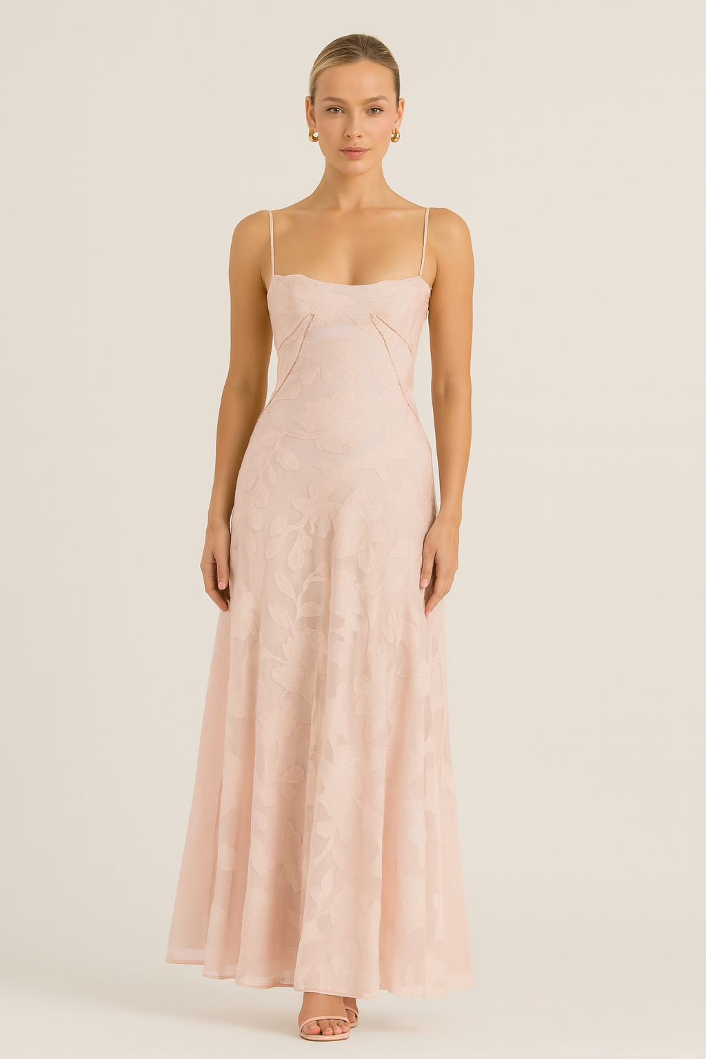 MARISSE | STRUCTURED CORSET FLOW DRESS PINK