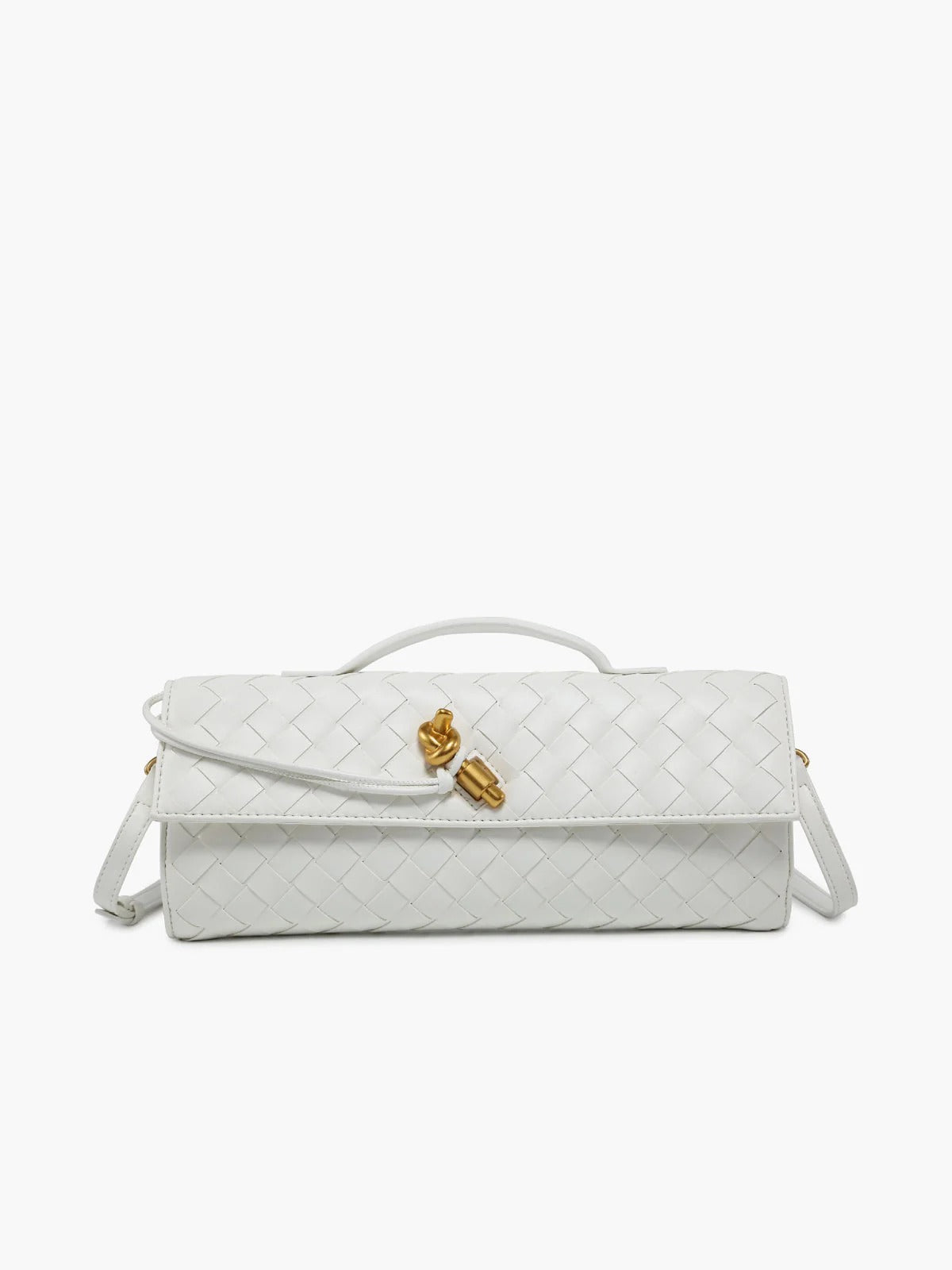 SIENNA CLUTCH BAG WHITE
